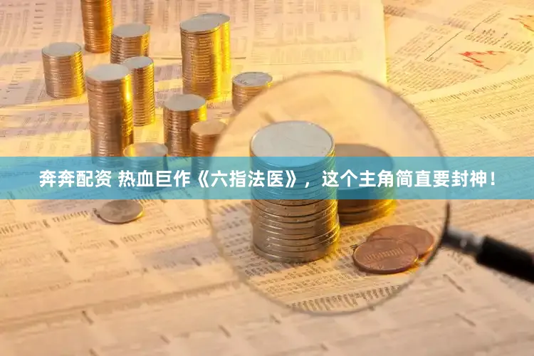 奔奔配资 热血巨作《六指法医》，这个主角简直要封神！