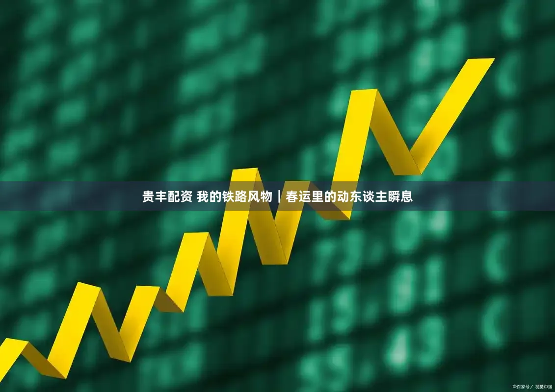 贵丰配资 我的铁路风物|春运里的动东谈主瞬息