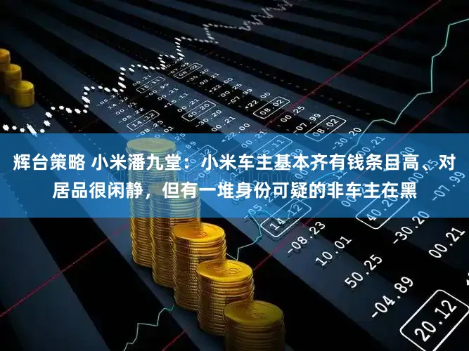 辉台策略 小米潘九堂：小米车主基本齐有钱条目高、对居品很闲静，但有一堆身份可疑的非车主在黑