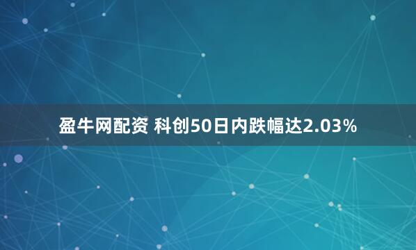 盈牛网配资 科创50日内跌幅达2.03%