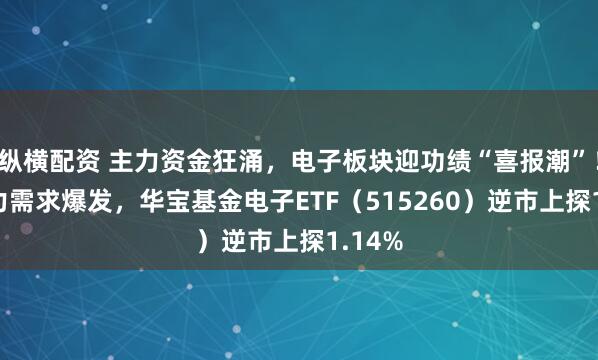 纵横配资 主力资金狂涌,电子板块迎功绩“喜报潮”!AI算力需求爆发,华宝基金电子ETF(515260)逆市上探1.14%