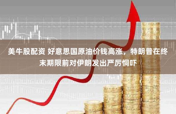 美牛股配资 好意思国原油价钱高涨,特朗普在终末期限前对伊朗发出严厉恫吓