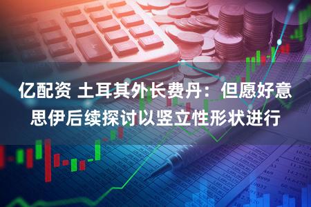 亿配资 土耳其外长费丹：但愿好意思伊后续探讨以竖立性形状进行