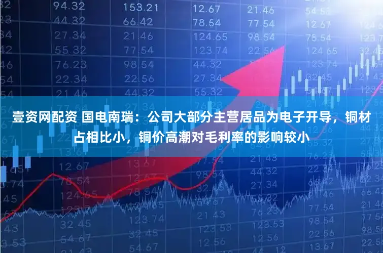 壹资网配资 国电南瑞：公司大部分主营居品为电子开导，铜材占相比小，铜价高潮对毛利率的影响较小